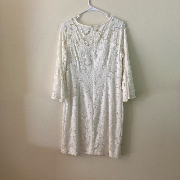 Studio One White Lace Dress Size 8 - Picture 4 of 6